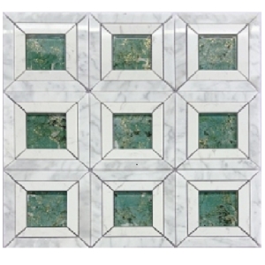 Wall Decor New Original Design White Hexagon Stone Kitchen Backsplash Bathroom Marble Stone Mosaic Tile