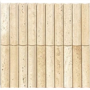 Natural Marble Stone Wall Mosaic Travertine retro mosaic tile for pillar decorating natural stone fluted