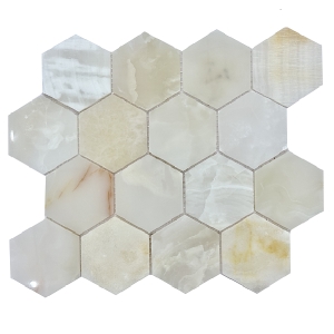 Hexagon Onxy Marble Stone Mosaic tiles