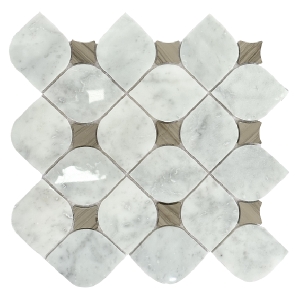 White Marble Polished or honed mosaic bathroom wall decorative tiles