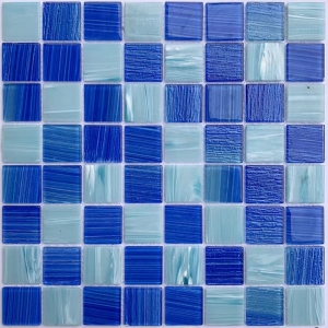 4mm hand printing glass design swimming pool hot melt indoor and outdoor decor mosaic tiles