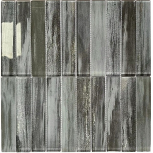 Factory inkjet pattern swimming pool grey and sliver gold crystal glass crystal mosaic pool tiles