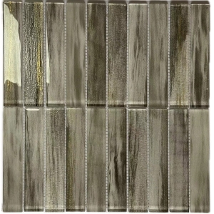 Manufactory inkjet pattern swimming pool beige brown crystal glass crystal decorative mosaic tiles