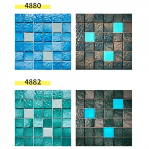 Luminous Pool Mosaic Tile Night Glow Ceramic Mosaic Swimming Pool Tiles