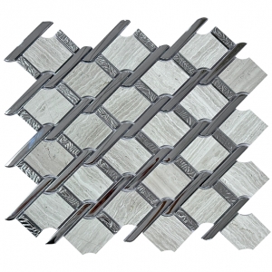 Natural Stone Waterjet Patterns Mosaic Bathroom mosaic marble tile