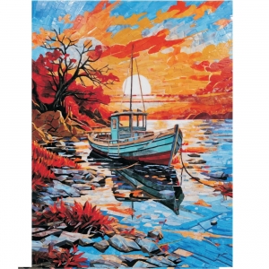 Tiffany Glass Mosaic Sunset Wall Art Mural Handmade Living Room Decor Tile