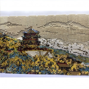OEM Customized design handmade glass stone mosaic mural wall art