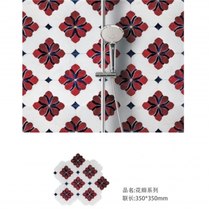 New Design Handmade cutting stained glass flower patterns mosaic art wall mural