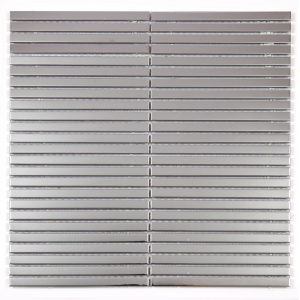 Luxry Sliver Metal Mosaic Tile Linear Stainless Steel Wall Decoration Tiles
